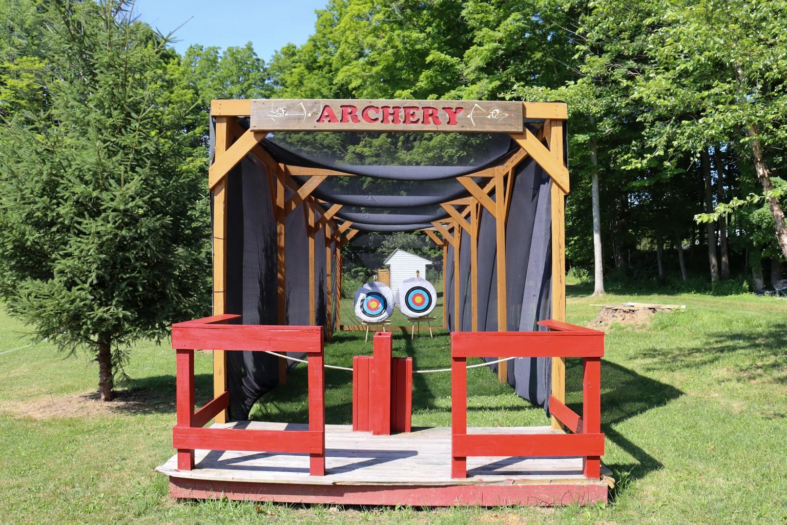 Archery ranges Camp Pontiac