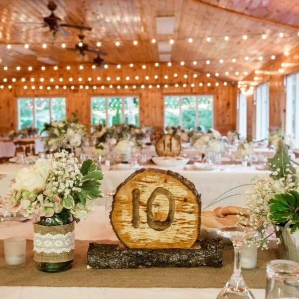 Wedding Venue at Camp Pontiac complete set-up