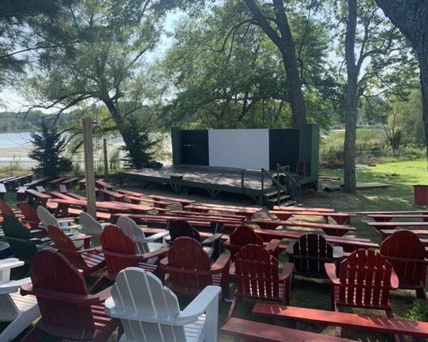 The Pines serves as a great venue on beautiful days and nights for outdoor shows, dances, sings, group games and meeting area.