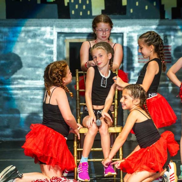 Young girls in performance