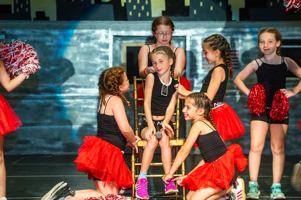 Young girls in performance